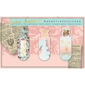 MARCAPÁGINAS MAGNÉTICOS JANE AUSTEN NEW 6 UNIDADES
