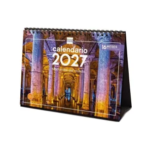 CALENDARIO SOBREMESA 2027 MARAVILLAS MUNDO