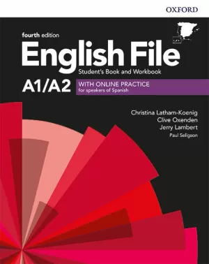 **ENGLISH FILE 4TH EDITION A1/A2. STUDENT'S BOOK AND WORKBOOK WITHOUT KEY PACK