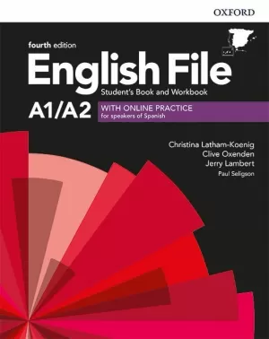 ENGLISH FILE A1/A2 4TH EDITION STUDENT'S BOOK AND WORKBOOK WITH KEY PACK