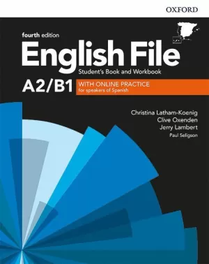 ENGLISH FILE A2/B1 4TH EDITION STUDENT'S BOOK AND WORKBOOK WITH KEY PACK