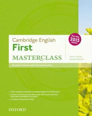 CAMBRIDGE ENGLISH: FIRST MASTERCLASS STUDENT'S BOOK AND ONLINE PRACTICE PACK