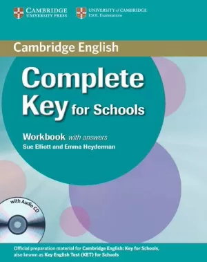 COMPLETE KEY FOR SCHOOLS STUDENT'S PACK WITH ANSWERS