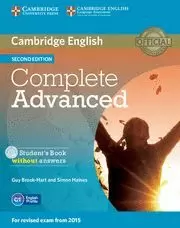 COMPLETE ADVANCED (2ND ED.) STUDENT'S BOOK WITHOUT ANSWERS WITH CD-ROM