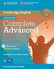COMPLETE ADVANCED (2ND ED.) WORKBOOK WITHOUT ANSWERS WITH AUDIO CD