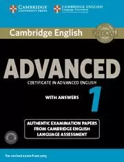 CAMBRIDGE ENGLISH ADVANCED CAE 1 2015 EXAM STUDENT'S BOOK PACK