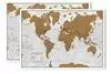 EL MUNDO, MAPA MURAL DE RASCAR EN CASTELLANO 84X59 SCRATCH