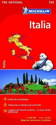 ITALIA MAPA NACIONAL 735