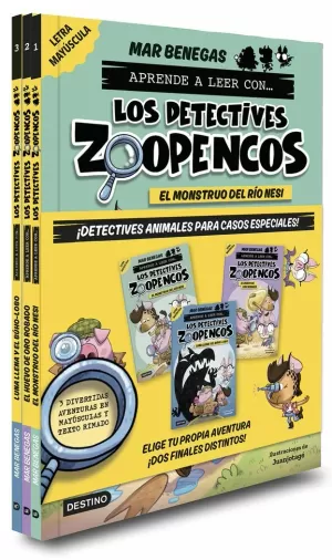 PACK APRENDE A LEER CON...LOS DETECTIVES ZOOPENCOS 1-3. ELIGE TU HISTORIA