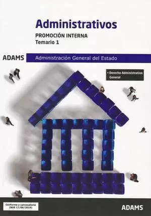 TEMARIO 1 ADMINISTRATIVOS ADMINISTRACIÓN GENERAL ESTADO PROMOCIÓN INTERNA