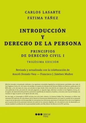 PRINCIPIOS DE DERECHO CIVIL I 2025. INTRODUCCION Y DERECHO DE LA PERSONA