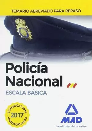 POLICIA NACIONAL TEMARIO ABREVIADO ESCALA BASICA