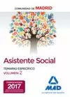 ASISTENTE SOCIAL COMUNIDAD MADRID. TEMARIO ESPECIFICO 2