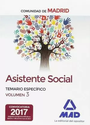 ASISTENTE SOCIAL COMUNIDAD MADRID TEMARIO ESPECIFICO VOLUMEN 3