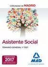 ASISTENTE SOCIAL TEMARIO GENERAL Y TEST