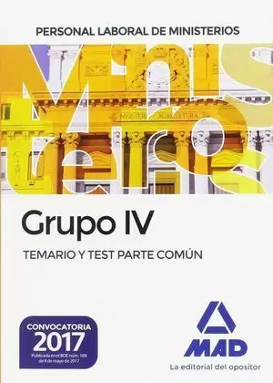 GRUPO IV TEMARIO Y TEST PARTE COMUN