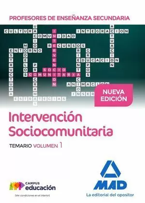 PROFESORES DE ENSEÑANZA SECUNDARIA INTERVENCIÓN SOCIOCOMUNITARIA TEMARIO VOLUMEN
