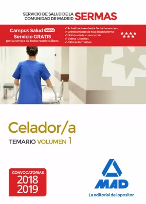 CELADOR/A DEL SERMAS. TEMARIO VOLUMEN 1