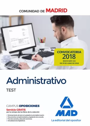 TEST ADMINISTRATIVO COMUNIDAD DE MADRID 2018