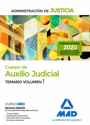 AUXILIO JUDICIAL TEMARIO 1 ADMINISTRACIÓN DE JUSTICIA