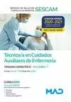 TÉCNICO/A EN CUIDADOS AUXILIARES DE ENFERMERÍA TEMARIO ESPECÍFICO VOLUMEN 1