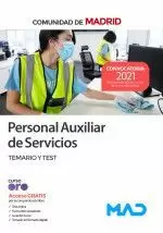 PERSONAL AUXILIAR DE SERVICIOS DE LA COMUNIDAD DE MADRID. TEMARIO Y TEST