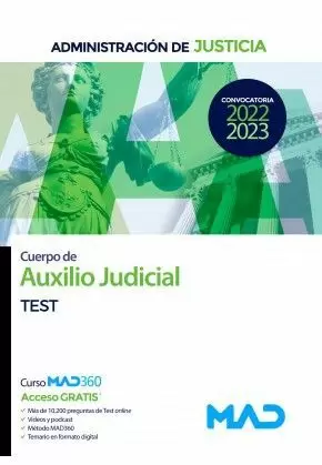 TEST CUERPO AUXILIO JUDICIAL ADMINISTRACION JUSTICIA