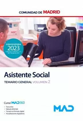 ASISTENTE SOCIAL COMUNIDAD DE MADRID. TEMARIO GENERAL VOLUMEN 2