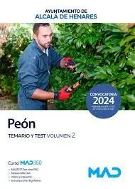 PEÓN AYUNTAMIENTO DE ALCALÁ DE HENARES. TEMARIO VOLUMEN 2 Y TEST