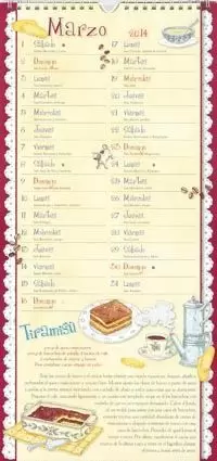 DULCES PARA TODO EL AÑO. CALENDARIO 2014
