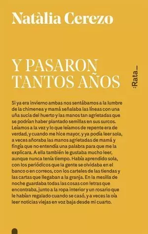 Y PASARON TANTOS AÑOS