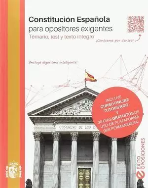 CONSTITUCIÓN ESPAÑOLA PARA OPOSITORES EXIGENTES