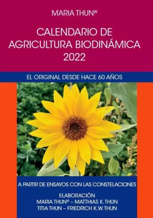 CALENDARIO DE AGRICULTURA BIODINÁMICA 2022