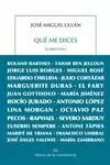 QUÉ ME DICES