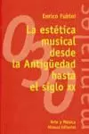 LA ESTÉTICA MUSICAL DESDE LA ANTIGÜEDAD HASTA EL SIGLO XX