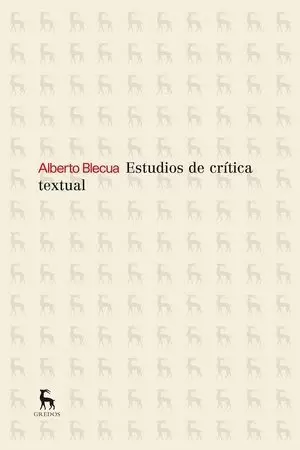 ESTUDIOS DE CRITICA TEXTUAL