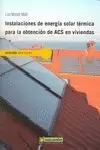 INSTALCIONES DE ENERGÍA SOLAR TÉRMICA PARA LA OBTENCIÓN DE ACS EN VIVIENDAS Y ED