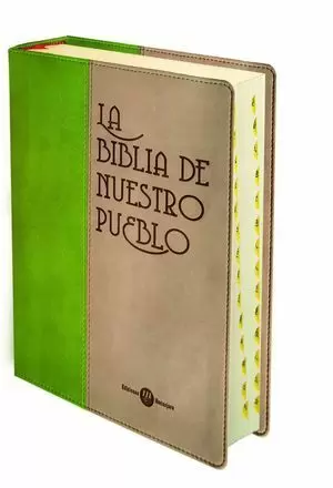 LA BIBLIA DE NUESTRO PUEBLO (PIEL BICOLOR)