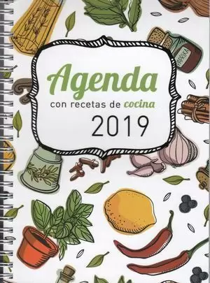AGENDA 2019 CON RECETAS DE COCINA