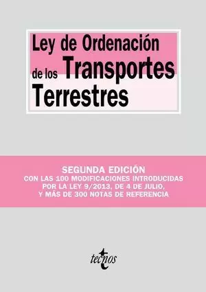 LEY DE ORDENACIÓN DE LOS TRANSPORTES TERRESTRES