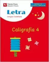 LETRA CALIGRAFÍA 4, LENGUA Y LITERATURA, EDUCACIÓN PRIMARIA, 1 CICLO.  CUADERNO