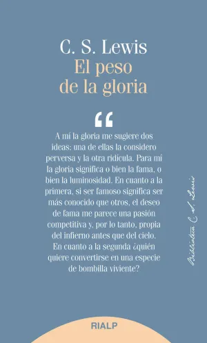 EL PESO DE LA GLORIA