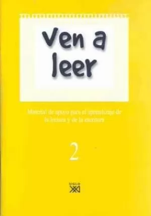 VEN A LEER 2. CUADERNO DE LECTOESCRITURA