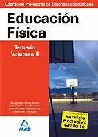 SECUNDARIA EDUCACIÓN FÍSICA TEMARIO VOLUMEN II