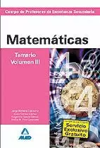 SECUNDARIA. MATEMÁTICAS. TEMARIO. VOLUMEN III