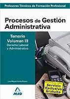 PROFESORES FORMACIÓN PROFESIONAL PROCESOS DE GESTIÓN ADMINISTRATIVA TEMARIO III