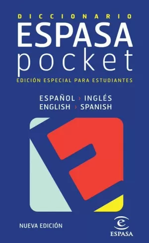 DICCIONARIO ESPASA POCKET ESTUDIANTES ESPAÑOL INGLES /INGLES ESPAÑOL