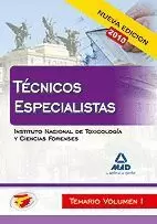TEMARIO I. TECNICOS ESPECIALISTAS. INSTITUTO NACIONAL DE TOXICOLOGIA Y CIENCIAS FORENSES