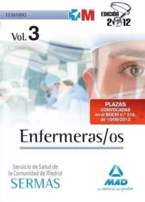 TEMARIO 3 ENFERMERAS/OS SERMAS