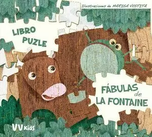 FABULAS DE LA FONTAINE LIBRO PUZZLE + 5 AÑOS